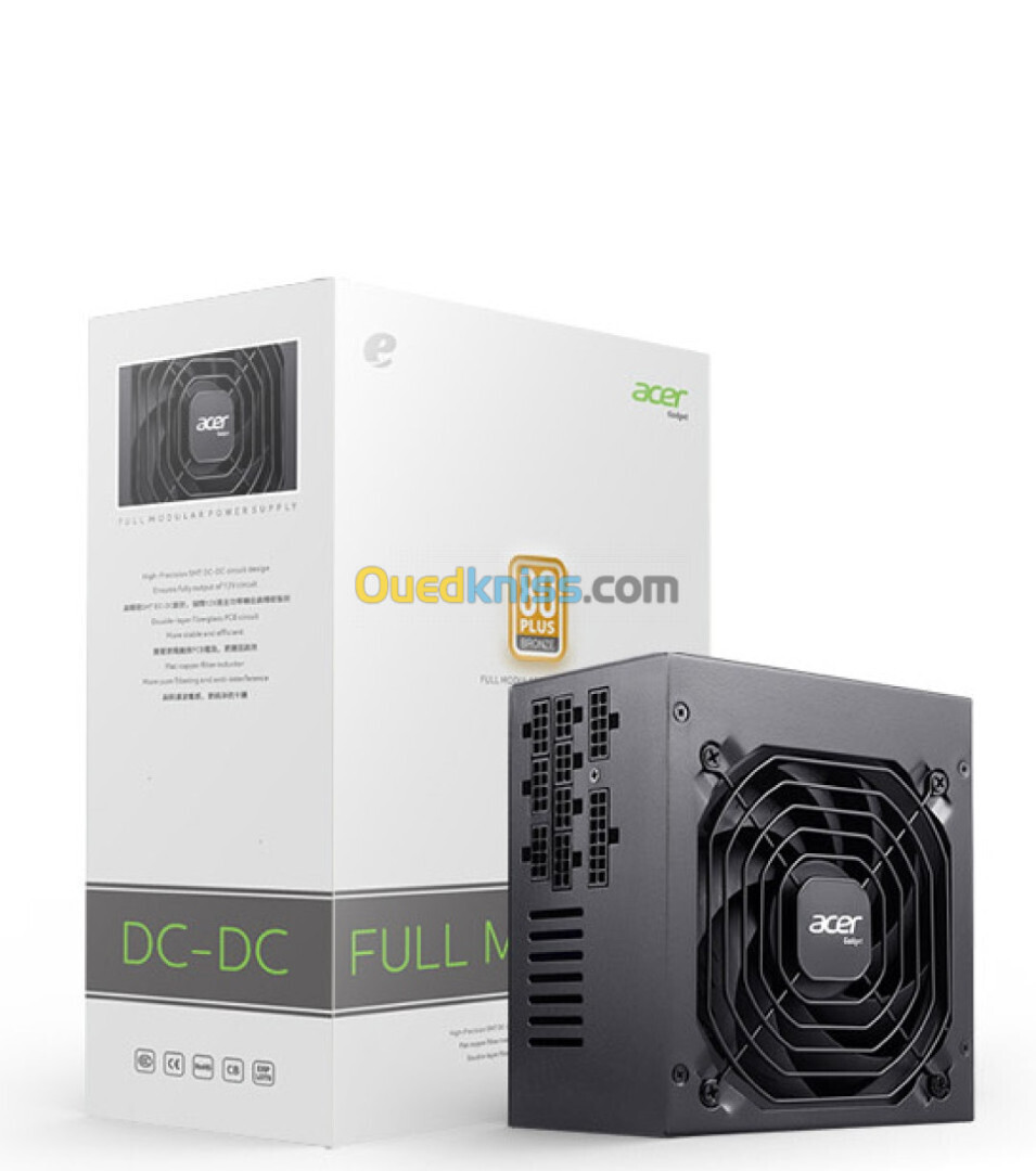 ALIMENTATION ACER 550W BLACK BRONZE 