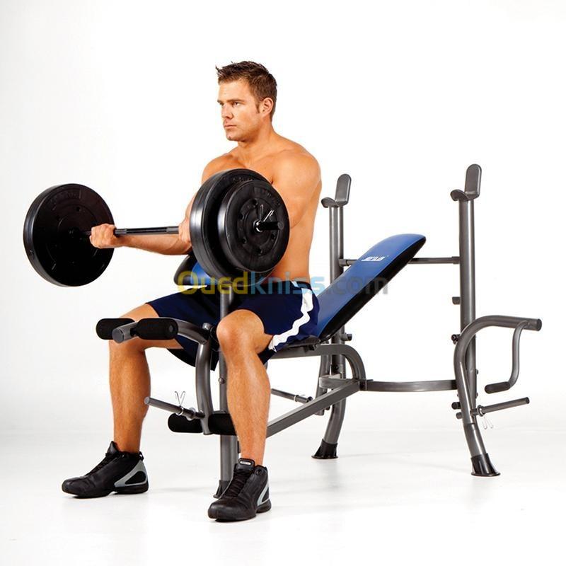 BANC DE MUSCULATION ET POIDS GIANT FIT GF102