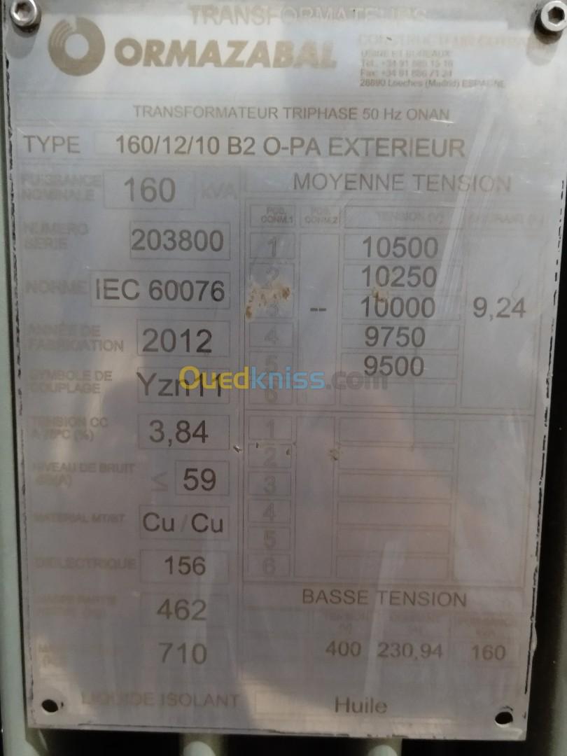 Poste transfo 160 kva