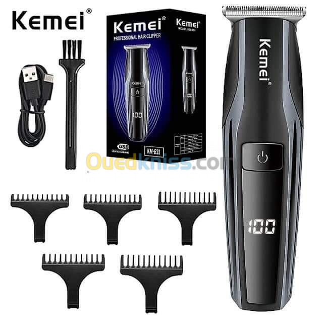 tondeuse kemei 631 rechargeable 