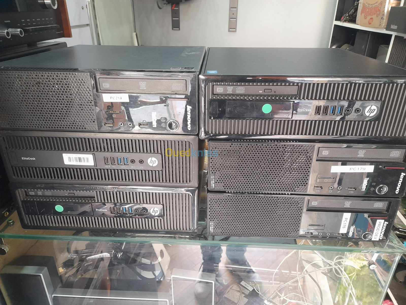 10X HP+LENOVO pentium 4em gen-RAM 4GB-HDD 500GB متوفر 10 قطع