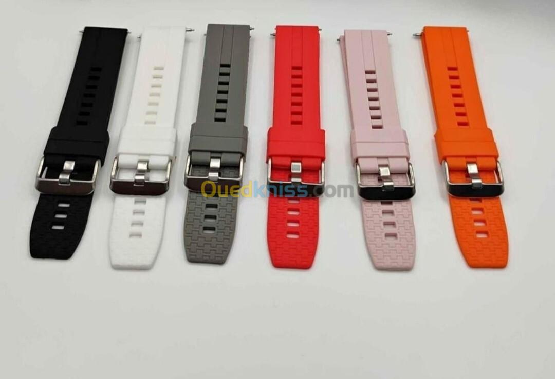 Bracelet silicone smart watch et montre 20mm..22mm top quality 