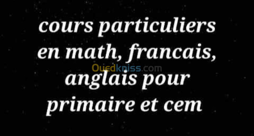 Donne des cours particuliers.