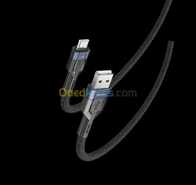 CABLE  LIGHTNING TO USB 2.4A  YESIDO  CA106