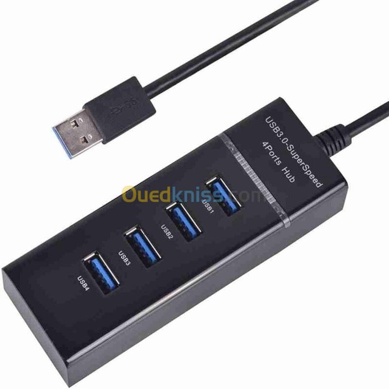 CABLE HUB USB 30 CM 3.0 4 PORTS   