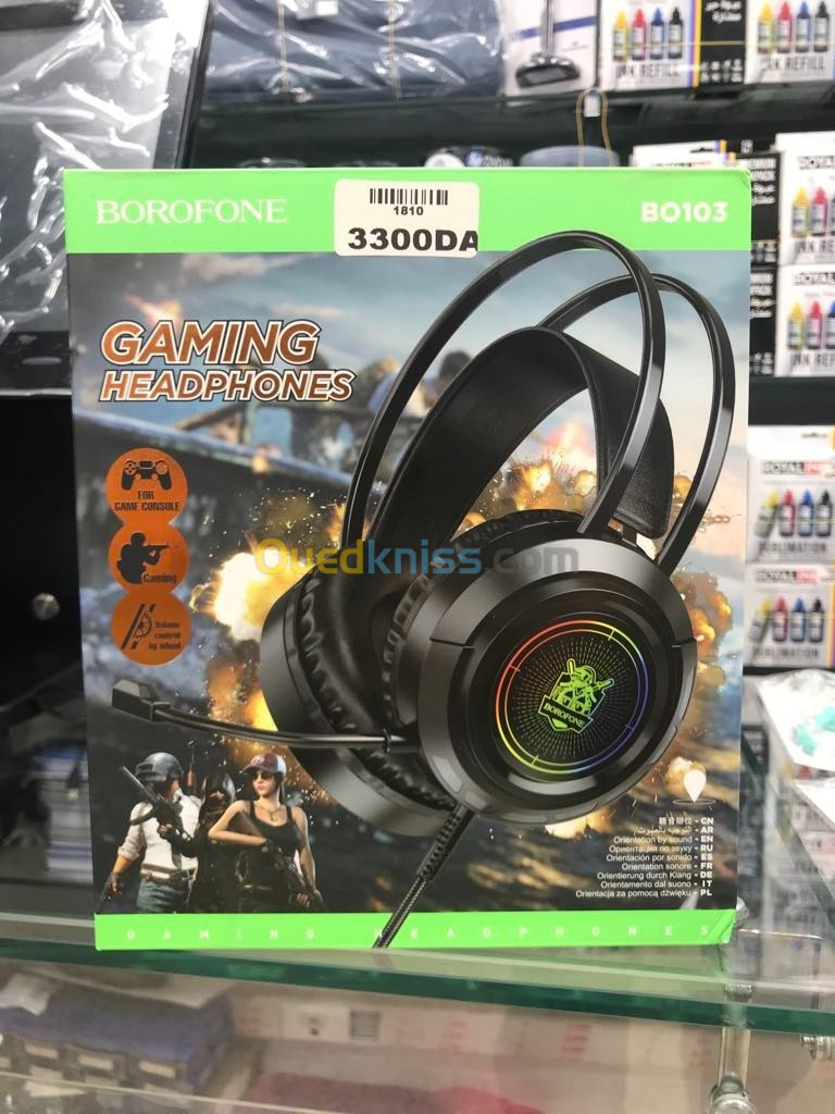 CASQUE GAMING  BOROFONE B0103 AVEC FIL