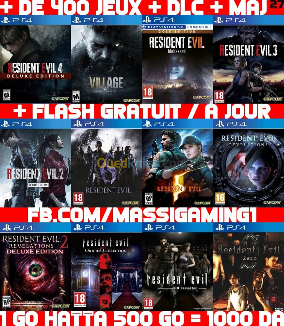 JEUX PS4 FLASHÉE 9.00 & 11.00 (+ FLASH GRATUIT + DLC + MISE A JOUR) --