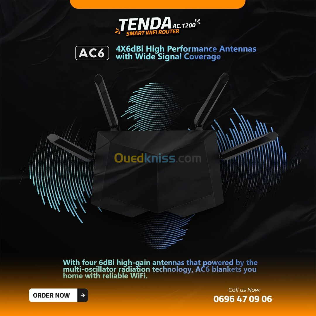 TENDA AC 1200 SMART WIFI ROUTER