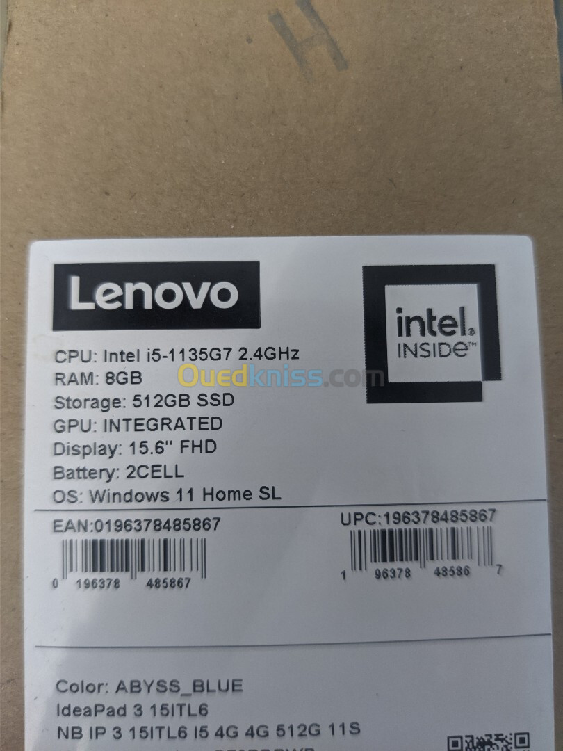 Lenovo IdeaPad 3 15ITL6 (neuf)