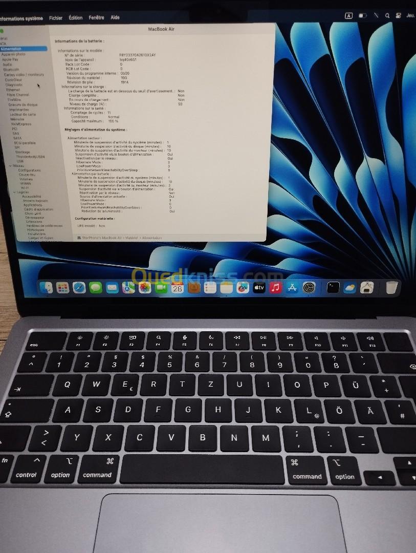 MacBook air M2 16/512 - Tipaza Algérie