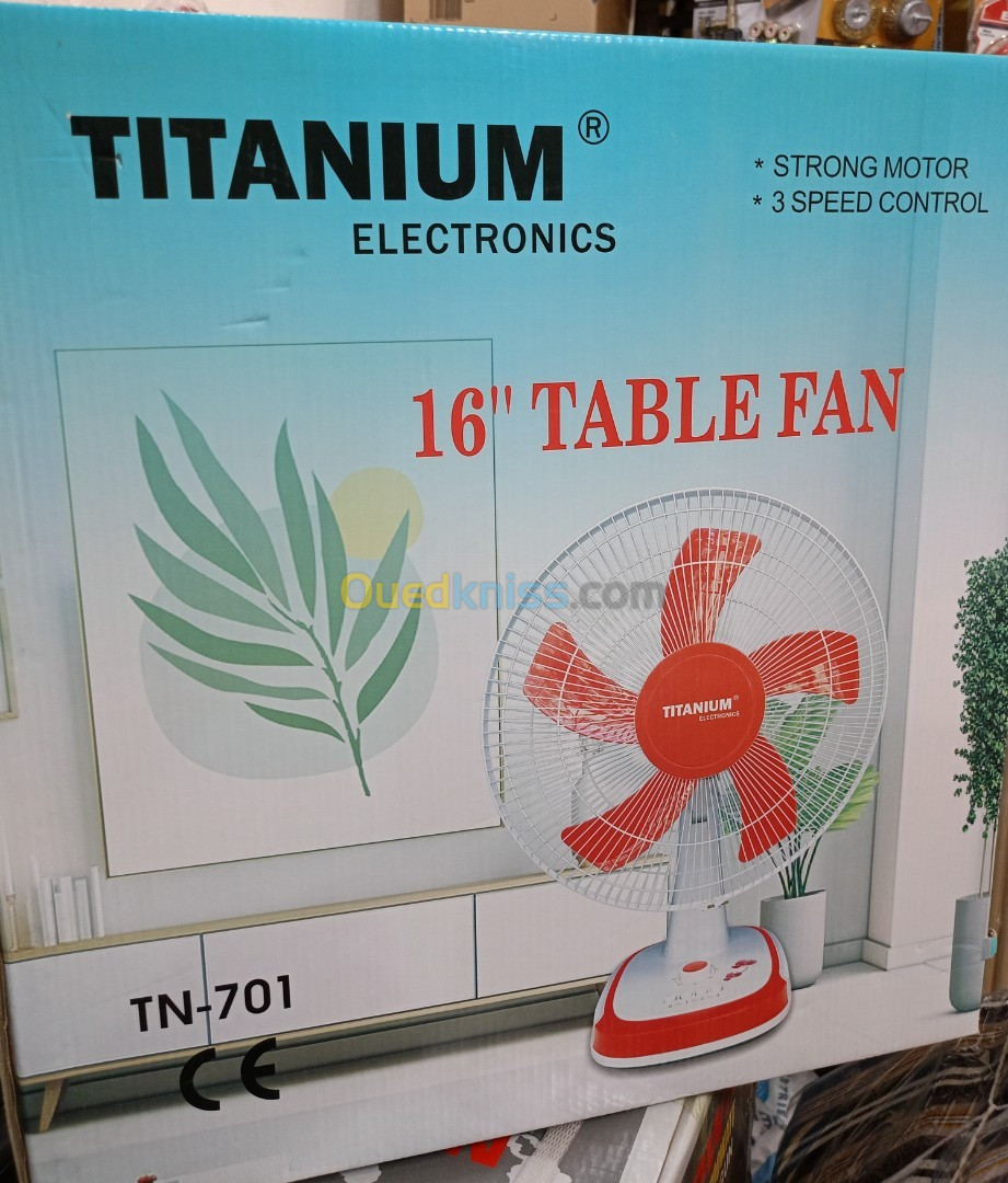 Ventilateur de bureau Titanium 3 vitesse 