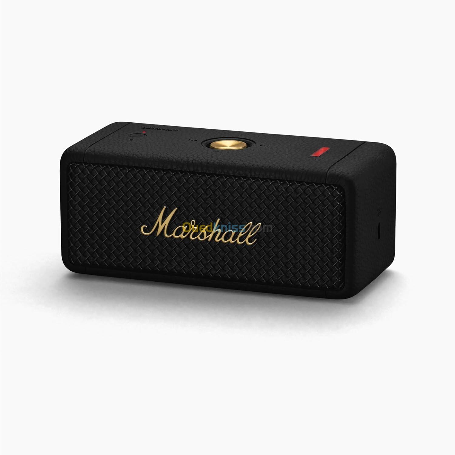 Baffle Marshall Emberton II Bluetooth Portatif Haut-Parleur 30h Sans Fil, Résistant à l'eau Enceinte