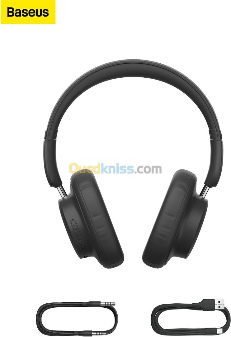 Casque BASEUS Bowie D03 Bluetooth sans Fil 30h Faible Latence Réduction du bruit Noir