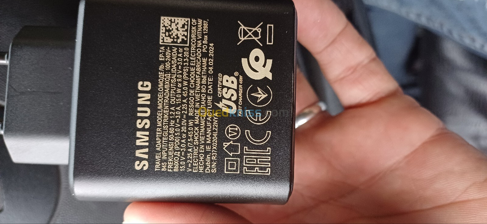 Chargeur Samsung 45W Vietnam 