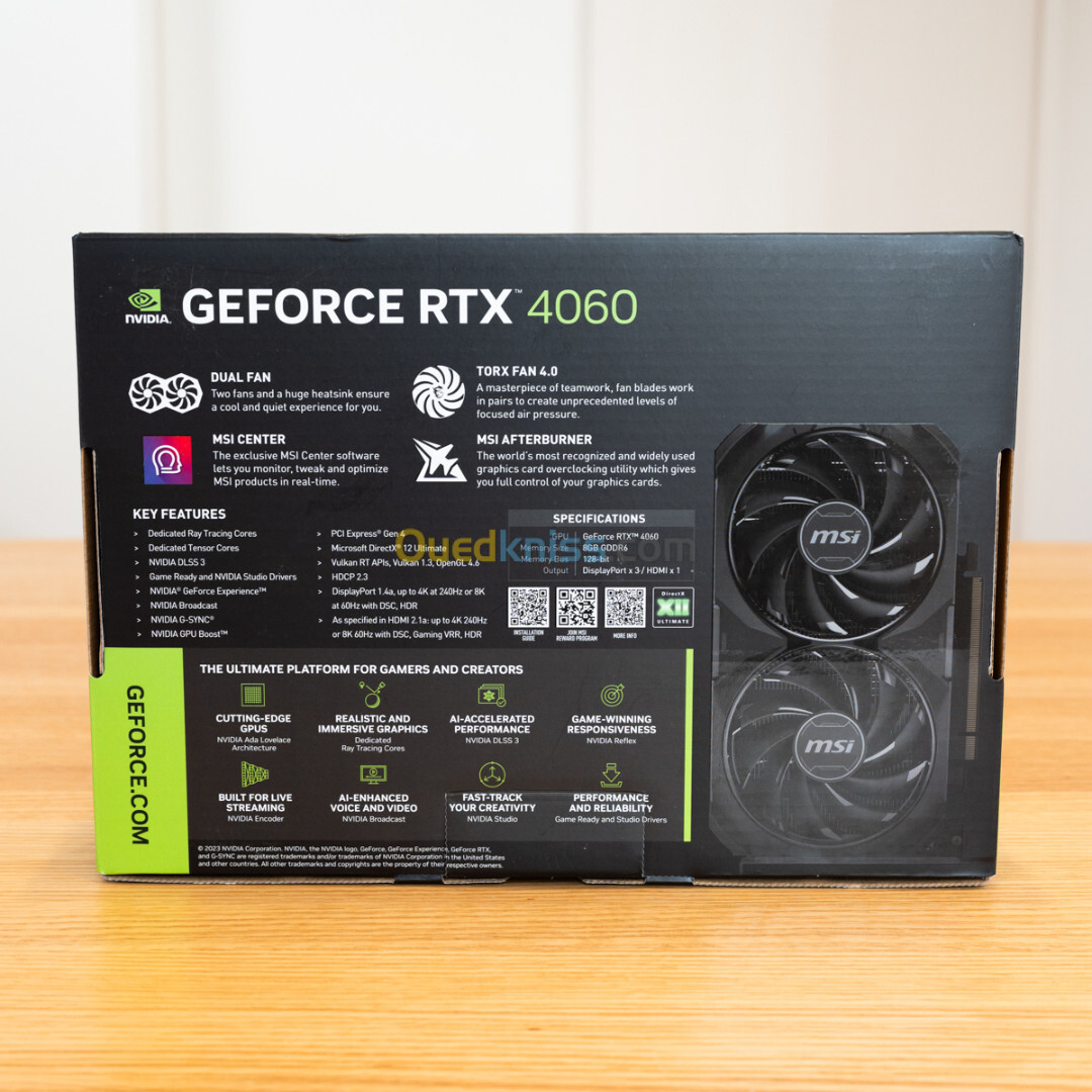 NVIDIA MSI RTX 4060 VENTUS OC JDID! PROMO!!