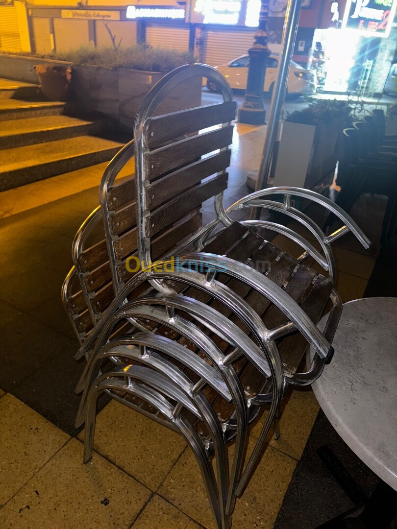 Chaises aluminium 