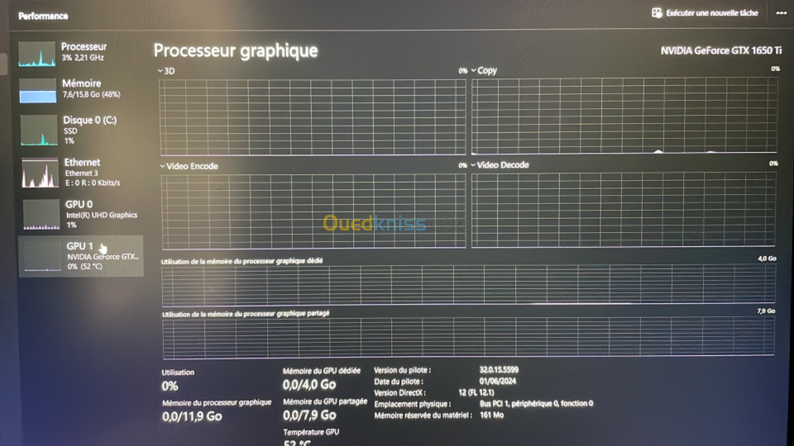 Hp envy  GTX 1650 Ti  Intel uhd graphics  I7 10750h  1T SSD  16 Ram  Windows 11  Etat 9,5/10