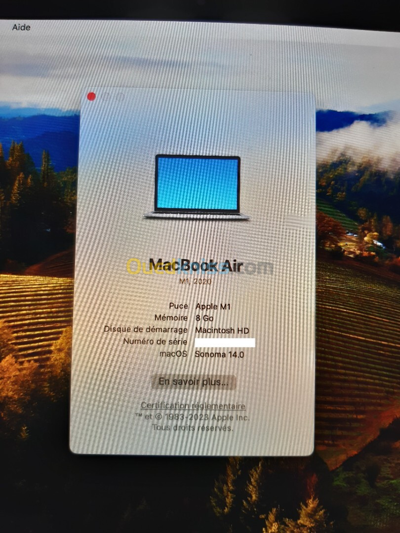 Macbook Air M1 2020 Sans chargeur