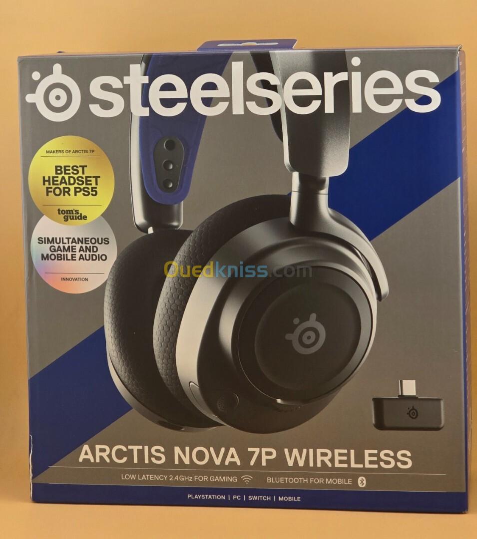 SteelSeries Arctis Nova 7P - Casque de jeu Wireless - 2.4 GHz & Bluetooth  - PlayStation, PC, Switch