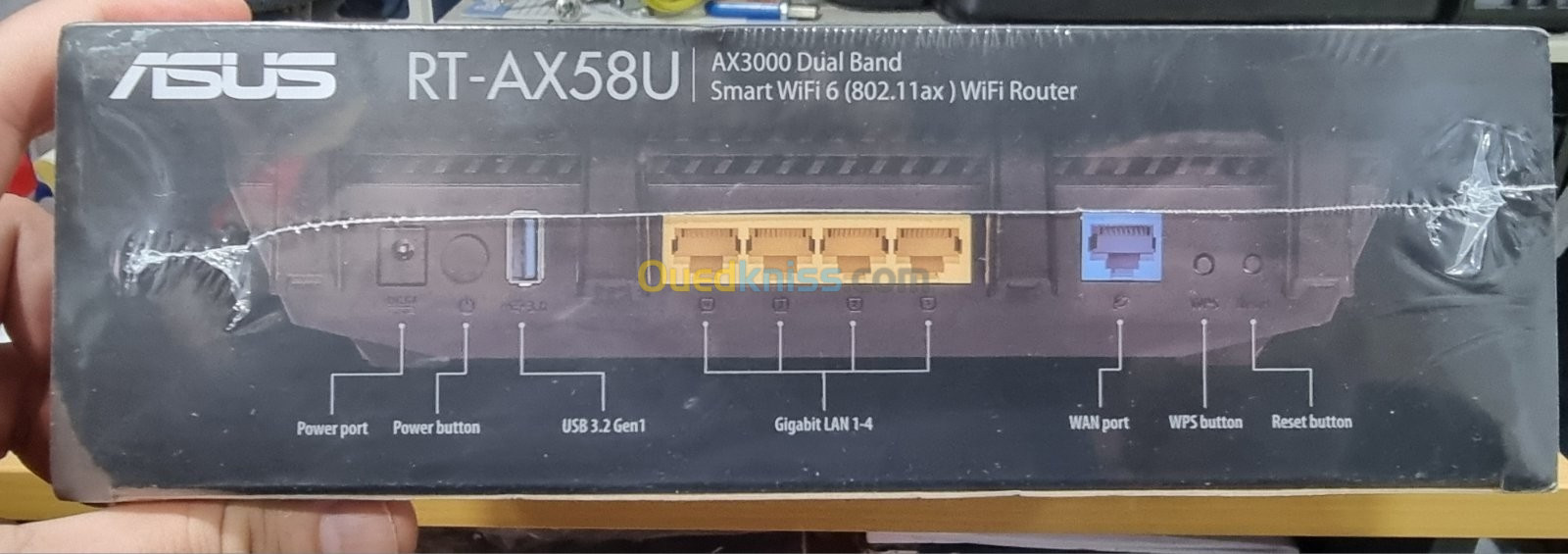 ASUS RT-AX58 v2 Router AX3000 Wi-Fi 6 + Routeur Pour BOX Fibre Optique FTTH Haut De Gamme + Open VPN