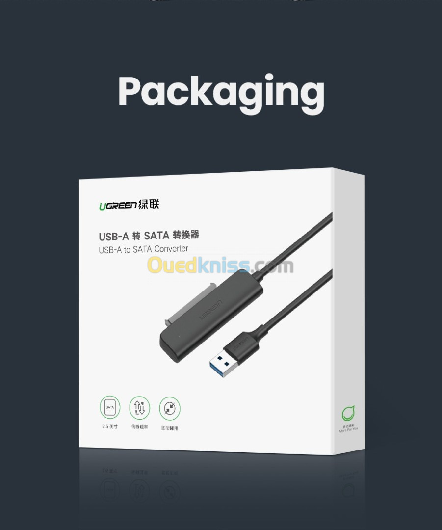 UGREEN Adaptateur Disque Dur IDE SATA USB 3.0