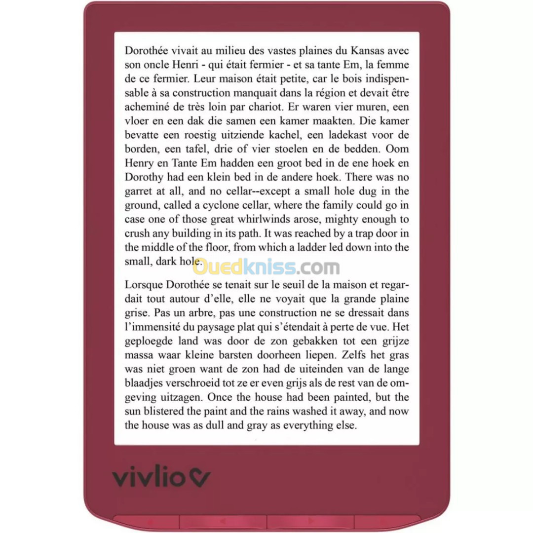 VIVLIO VIVLIO  Liseuse eBook Liseuse Light / Écran 6" /  Coffret 3 en 1 Pack B Boulanger ( Liseuse + Housse de Protection + un Livre Ebook Gratuit )