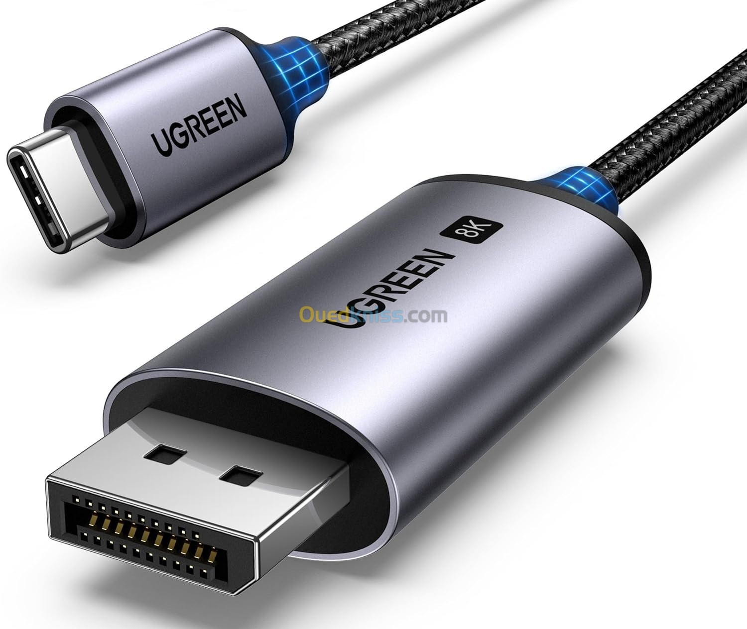 UGREEN Câble USB C vers DisplayPort 1.4 32,4 Gbit/s tressé - 8K@60Hz -  4K@240Hz - FULL COMPATIBLE - Alger Algérie
