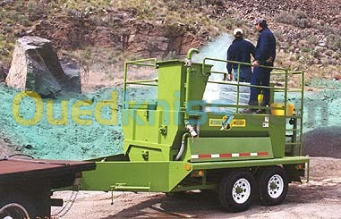 Hydromulching, machine favrique le gazon