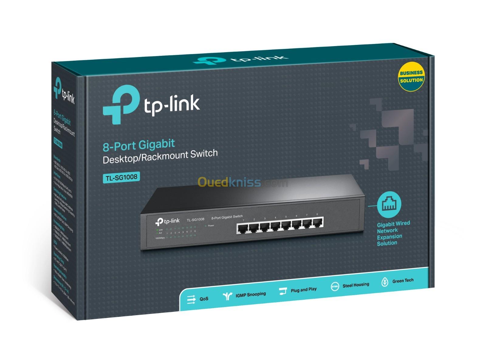 SWITCH 08 P 10/1000 RAC. TP-LINK SG1008