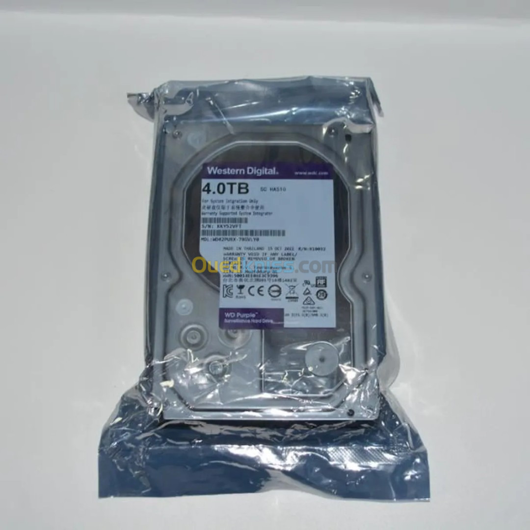 Disque Dur Western Digital PURPLE SURVEILLANCE 6TO/4TO/2TO