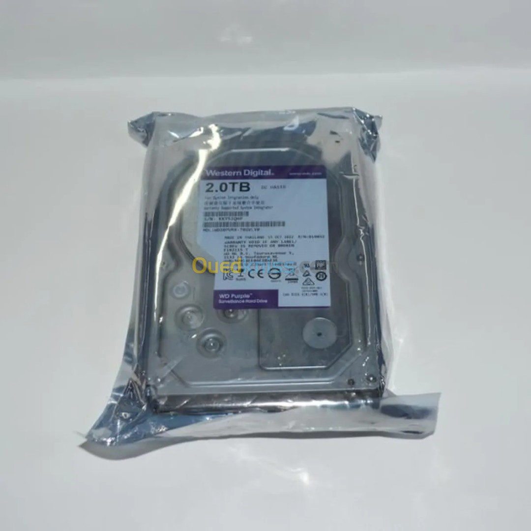 Disque Dur Western Digital PURPLE SURVEILLANCE 6TO/4TO/2TO