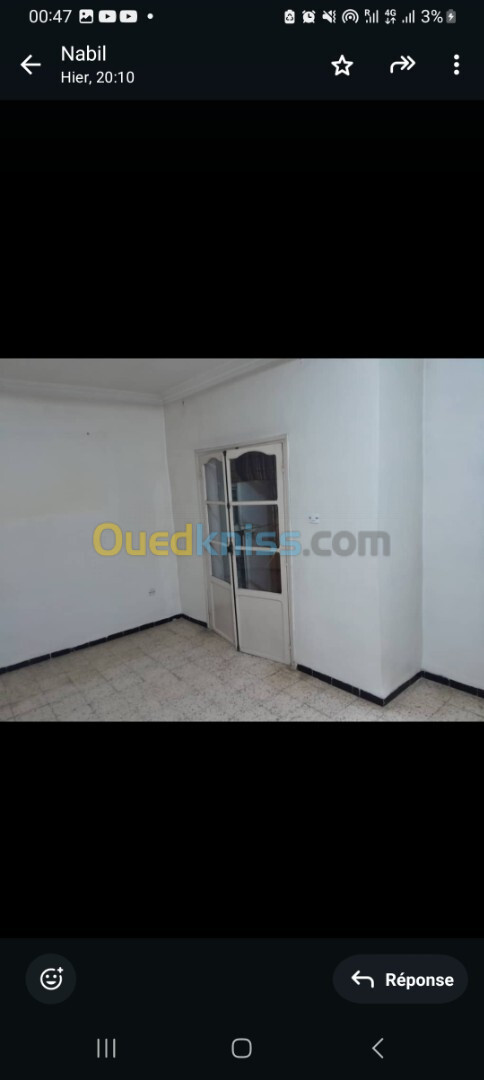 Location Appartement F3 Alger Kouba