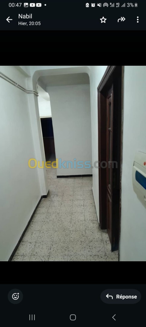 Location Appartement F3 Alger Kouba