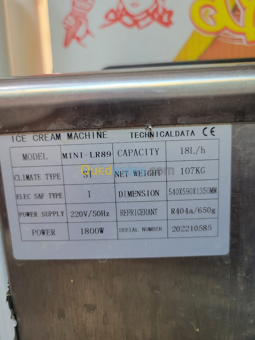 Machine ice cream