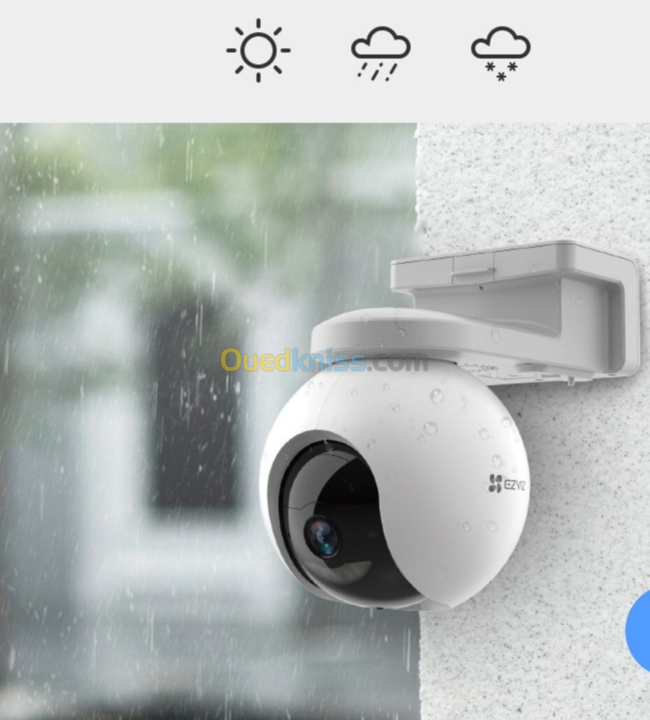 Camera De Surveillance EZVIZ HB8 2K+rotative WiFi sur batterie 4MP avec vision de nuit en couleur   