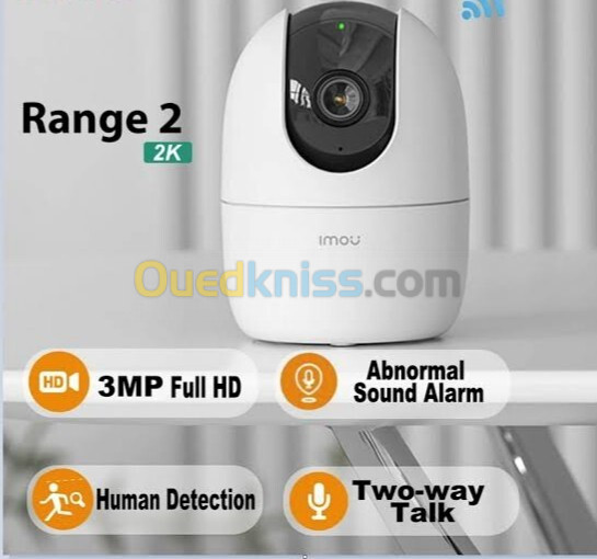 Caméra imou Ranger 2 2k (3mp) Wi-Fi   Dahua De Surveillance Et Sécurité 360 Original