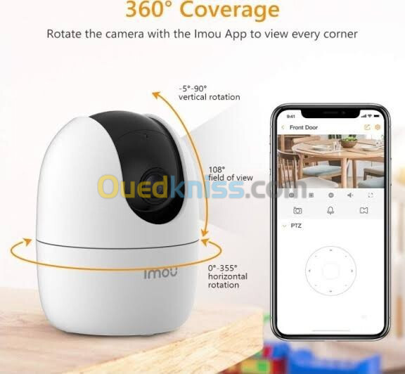 Caméra imou Ranger 2 2k (3mp) Wi-Fi   Dahua De Surveillance Et Sécurité 360 Original