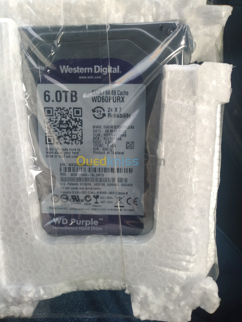 Disque dur 6 tera western digital