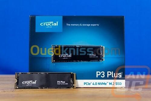 Crucial P3 Plus SSD 500Go PCIe Gen4 NVMe M.2 SSD Interne  Jusqu à 4.700Mo/s 