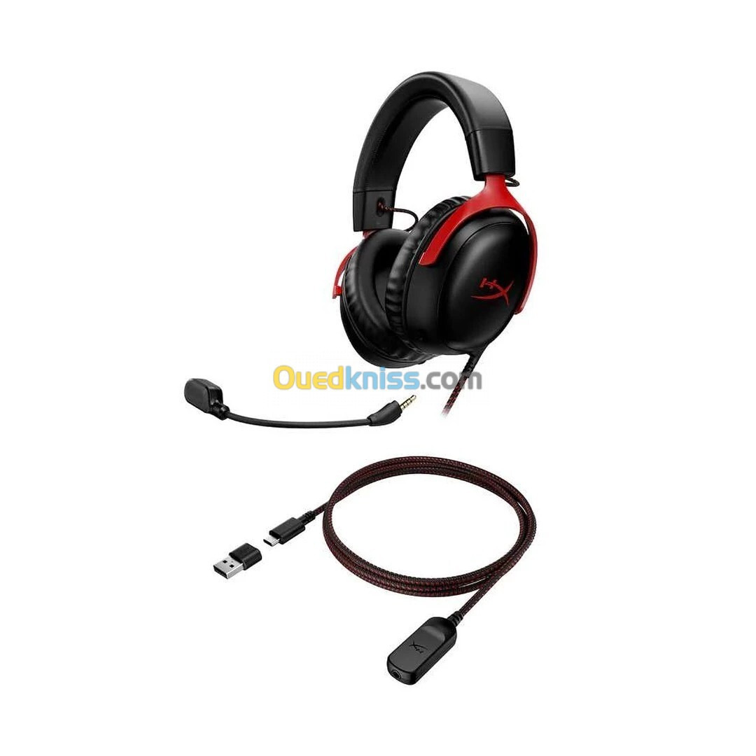 HEADSET / CASQUE HYPREX CLOUD 3 CLOUD III 7.1 SURROUND SOUND DTS ULTRA CLEAR MICROPHONE PS5/PC/XBOX