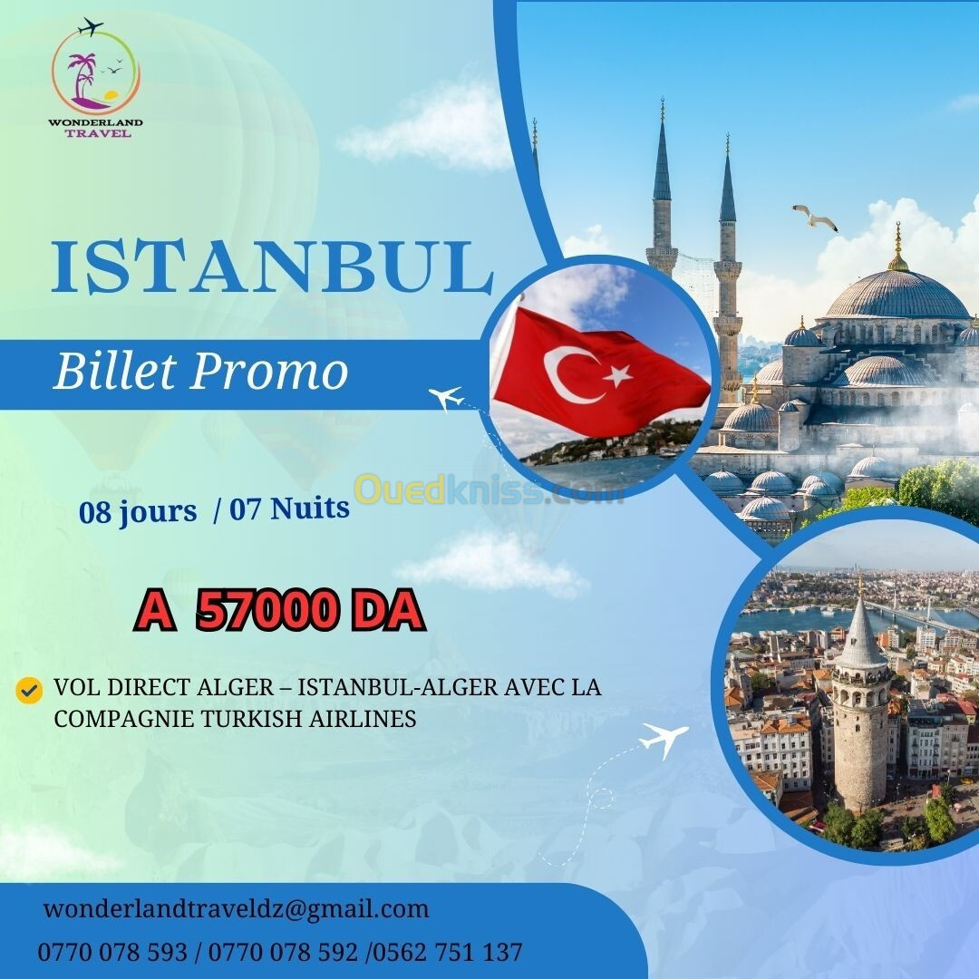 billet promotionnel istanbul