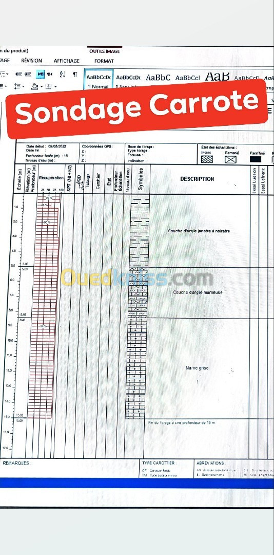 service Geotechnique sous-traitance 