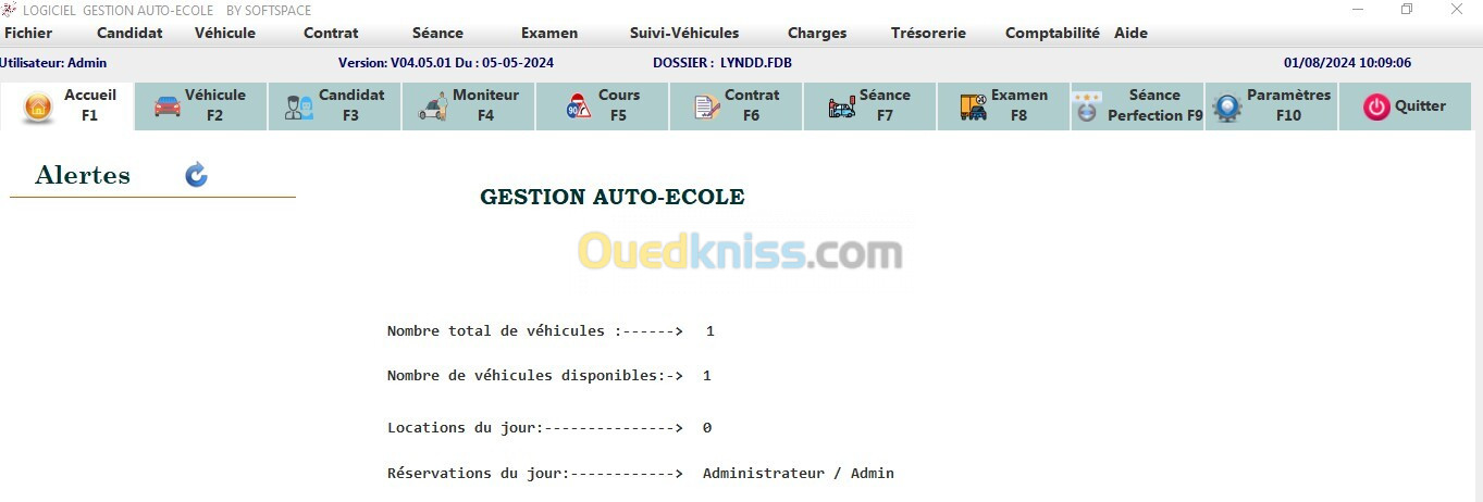 Logiciel de gestion auto école 