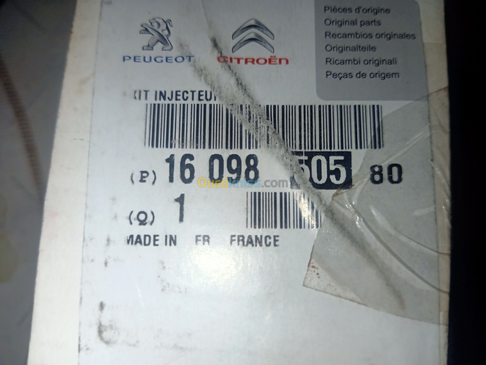 01 INJECTEUR GRAND C4 PICASSO CITROEN