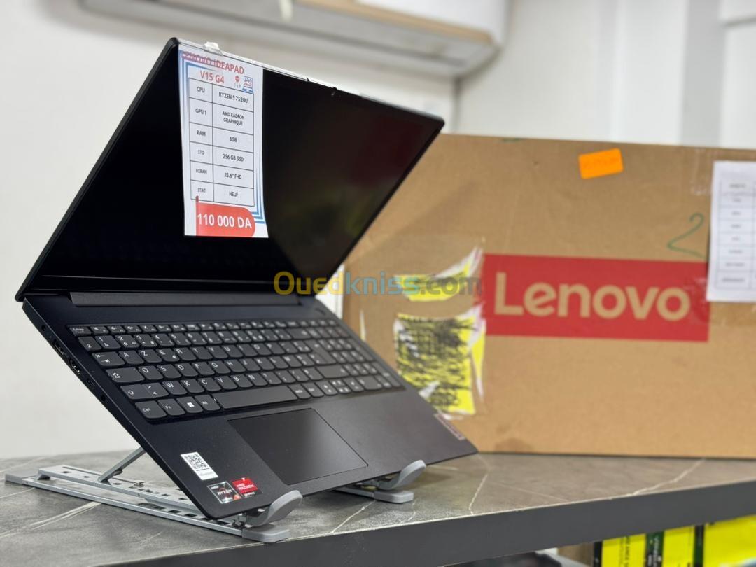 LENOVO IDEAPAD V15 G4  RYZEN 5 7520U /8G/256GB SSD /15.6' FHD /NEUF