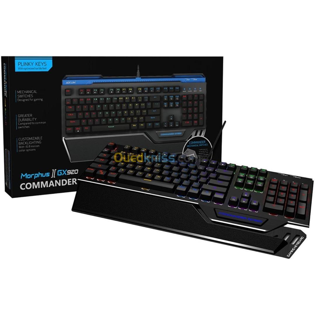 CLAVIER MECANIQUE GAMING MORPHUS COMMANDER GX920-F