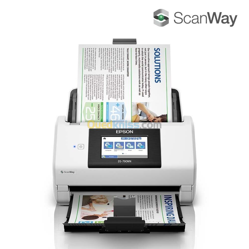  SCANNER A4 EPSON WORKFORCE DS-790WN WIFI RESEAU RJ45 ADF R/V 40PPM 