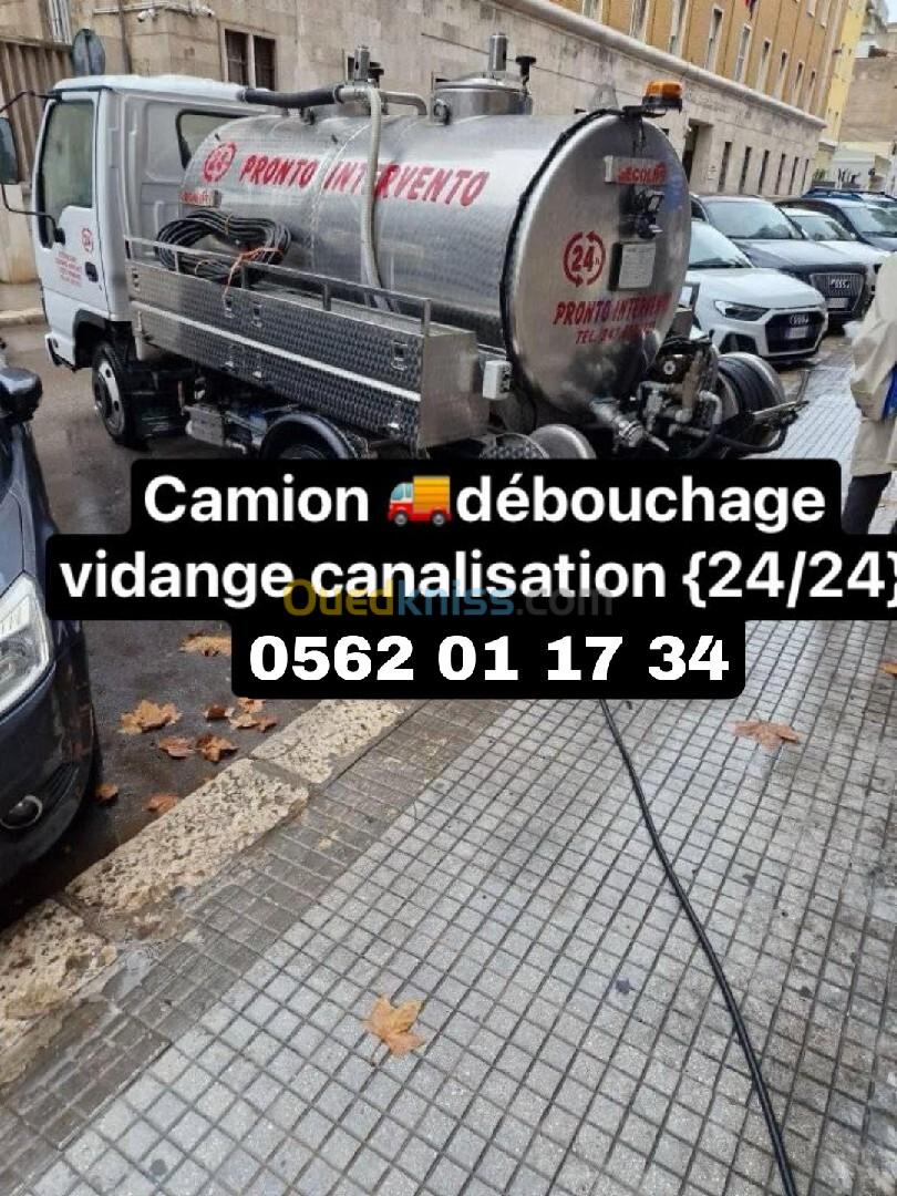 Camion vidange débouchage 