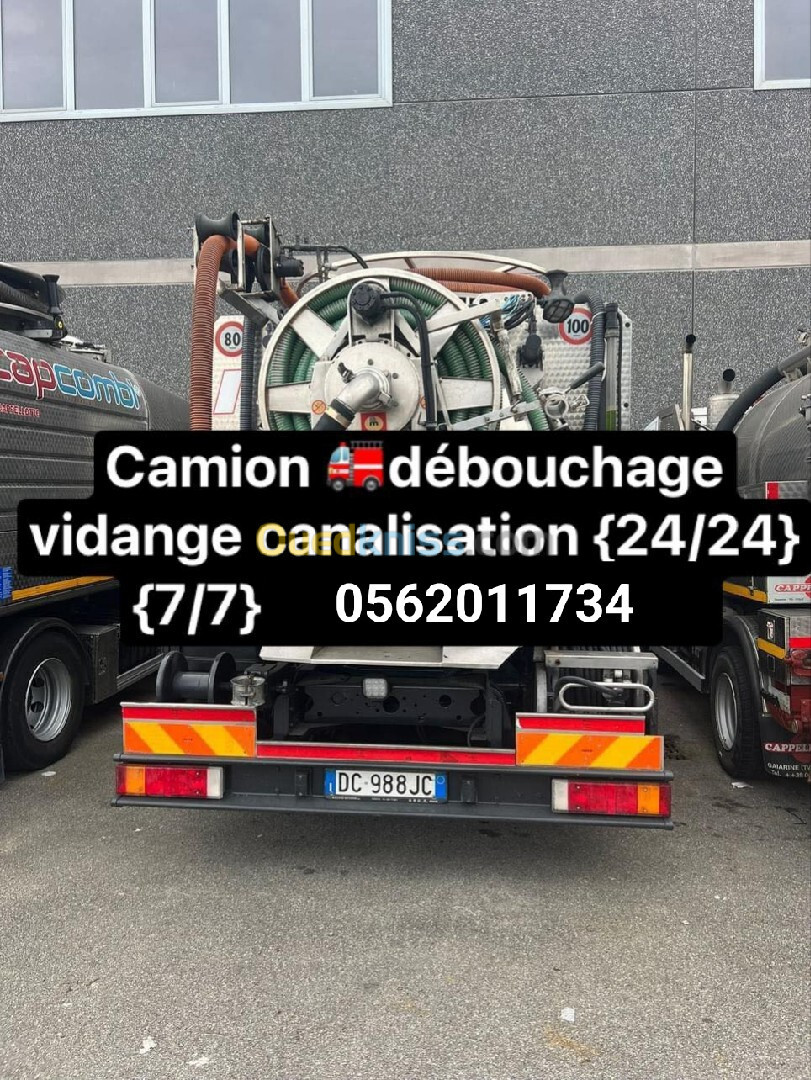 Camion vidange débouchage 