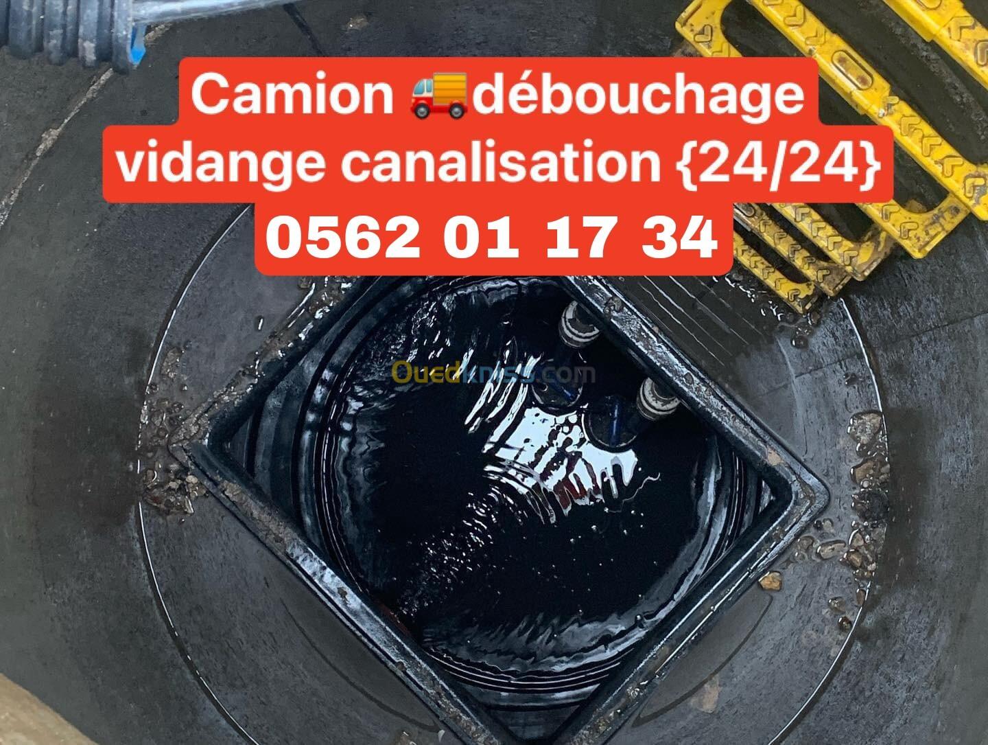 Camion vidange débouchage 